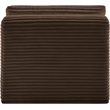 Meridian Furniture Shaggy Brown Corduroy Performance Fabric Armless Chair