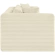 Meridian Furniture 3-Piece Cream Corduroy Performance Fabric Modular Sofa