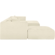 Meridian Furniture 5-Piece Cream Corduroy Performance Fabric Modular Sectional