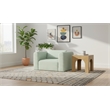 Meridian Furniture Shaggy Mint Corduroy Performance Fabric Arm Chair