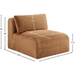 Meridian Furniture Shaggy Saddle Corduroy Performance Fabric Armless Chair
