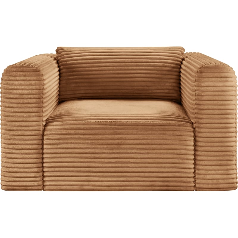 Meridian Furniture Shaggy Saddle Corduroy Performance Fabric Arm Chair