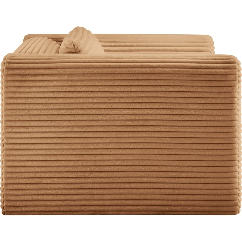 Meridian Furniture Shaggy Saddle Corduroy Performance Fabric Arm Chair