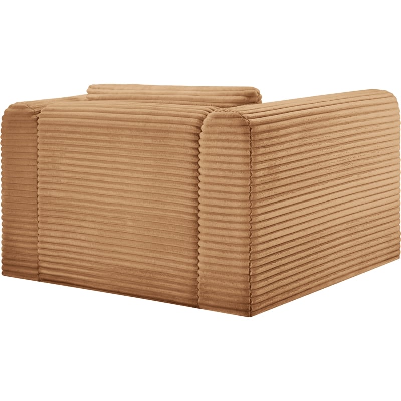 Meridian Furniture Shaggy Saddle Corduroy Performance Fabric Arm Chair