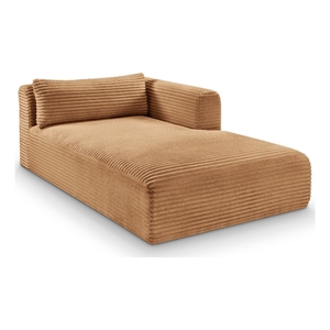 Meridian Furniture Shaggy Saddle Corduroy Performance Fabric Chaise