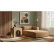 Meridian Furniture Shaggy Saddle Corduroy Performance Fabric Chaise