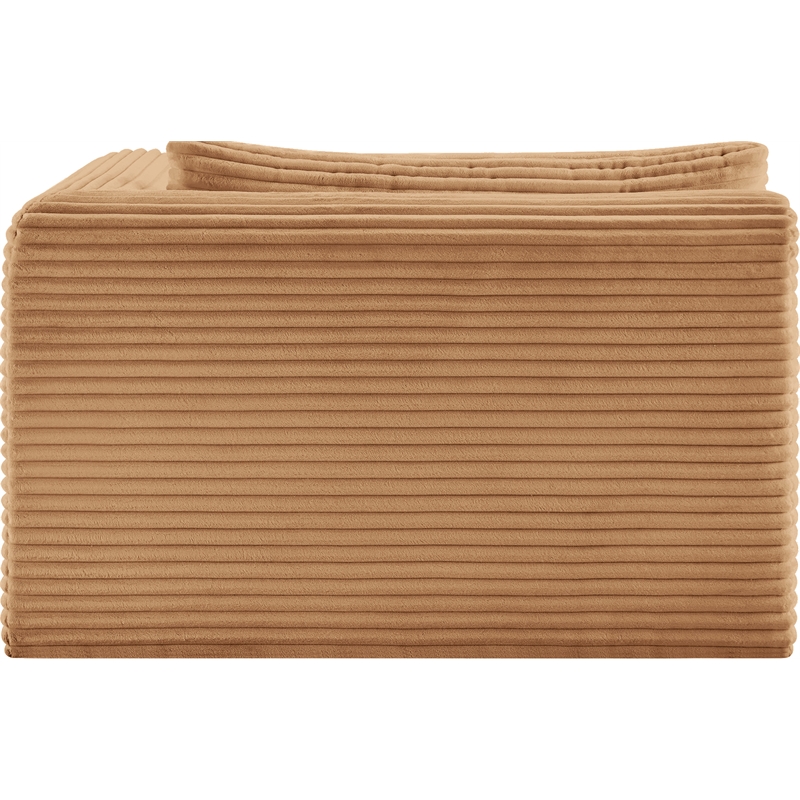 Meridian Furniture Shaggy Saddle Corduroy Performance Fabric Chaise