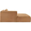 Meridian Furniture Shaggy Saddle Corduroy Performance Fabric Chaise