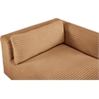Meridian Furniture Shaggy Saddle Corduroy Performance Fabric Chaise