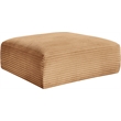 Meridian Furniture Shaggy Saddle Corduroy Performance Fabric Ottoman