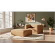 Meridian Furniture Shaggy Saddle Corduroy Performance Fabric Ottoman