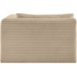 Meridian Furniture Shaggy Taupe Corduroy Performance Fabric Chaise