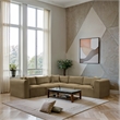 Meridian Furniture 5-Piece Camel Corduroy Performance Fabric Modular Sectional
