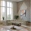 Meridian Furniture 5-Piece Cream Corduroy Performance Fabric Modular Sectional