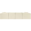 Meridian Furniture 6-Piece Cream Corduroy Performance Fabric Modular Sectional