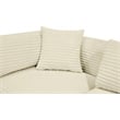 Meridian Furniture 6-Piece Cream Corduroy Performance Fabric Modular Sectional