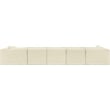Meridian Furniture 6-Piece Cream Corduroy Performance Fabric Modular Sectional