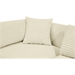 Meridian Furniture 7-Piece Cream Corduroy Performance Fabric Modular Sectional