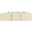 Meridian Furniture 8-Piece Cream Corduroy Performance Fabric Modular Sectional