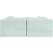 Meridian Furniture 2-Piece Mint Corduroy Performance Fabric Modular Sofa