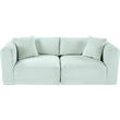 Meridian Furniture 2-Piece Mint Corduroy Performance Fabric Modular Sofa