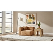 Meridian Furniture Shaggy Saddle Corduroy Performance Fabric Corner Chair