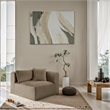 Meridian Furniture Shaggy Taupe Corduroy Performance Fabric Corner Chair