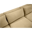 Meridian Furniture 9-Piece Camel Corduroy Performance Fabric Modular Sectional