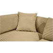 Meridian Furniture 9-Piece Camel Corduroy Performance Fabric Modular Sectional