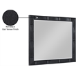 Meridian Furniture Weave Black Oak Veneer Mirror