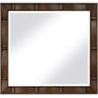 Meridian Furniture Weave Brown Oak Veneer Mirror