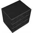 Meridian Furniture Weave Black Oak Veneer Night Stand