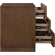 Meridian Furniture Weave Brown Oak Veneer Night Stand
