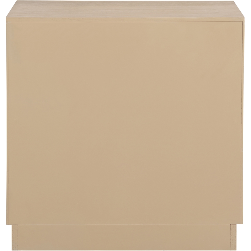 Meridian Furniture Weave Natural Oak Veneer Night Stand