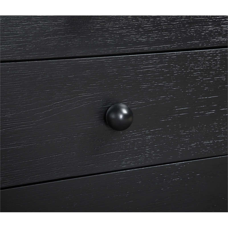 Meridian Furniture Askew Black Oak Veneer Night Stand