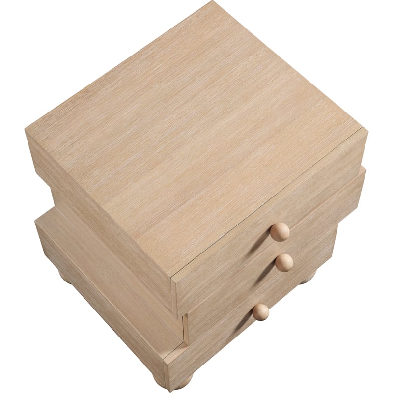 Meridian Furniture Askew Natural Oak Veneer Night Stand