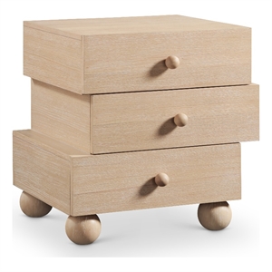 Meridian Furniture Askew Natural Oak Veneer Night Stand