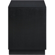 Meridian Furniture Compass Black Oak Veneer Night Stand