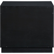 Meridian Furniture Compass Black Oak Veneer Night Stand