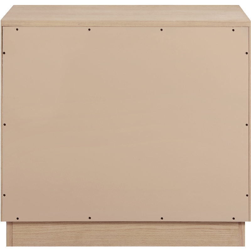 Meridian Furniture Compass Natural Oak Veneer Night Stand