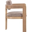 Meridian Furniture Sacha Brown Linen Textured Fabric Dining Chair (Set of 2)
