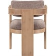Meridian Furniture Sacha Brown Linen Textured Fabric Dining Chair (Set of 2)