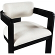 Meridian Furniture Sacha Cream Linen Textured Fabric Dining Chair (Set of 2)