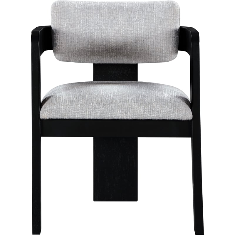 Meridian Furniture Sacha Grey Linen Textured Fabric Dining Chair (Set of 2)