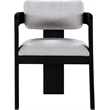 Meridian Furniture Sacha Grey Linen Textured Fabric Dining Chair (Set of 2)