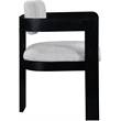 Meridian Furniture Sacha Grey Linen Textured Fabric Dining Chair (Set of 2)