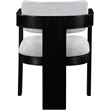 Meridian Furniture Sacha Grey Linen Textured Fabric Dining Chair (Set of 2)