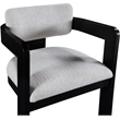 Meridian Furniture Sacha Grey Linen Textured Fabric Dining Chair (Set of 2)