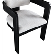 Meridian Furniture Sacha Grey Linen Textured Fabric Dining Chair (Set of 2)