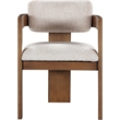 Meridian Furniture Sacha Beige Linen Textured Fabric Dining Chair (Set of 2)